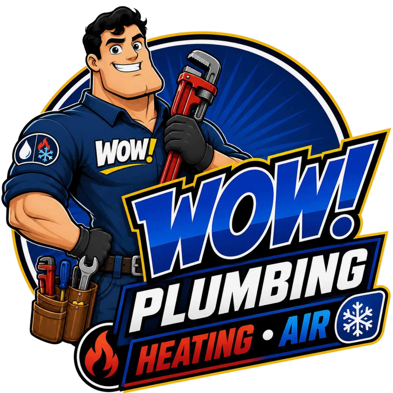 WOW! Plumbing Heating Air logo